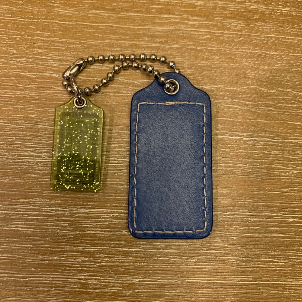 Set of Coach Blue and Green Hang tags - Picture 2 of 4